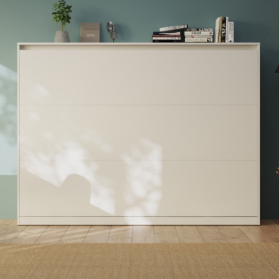 Vitt CLASSIC sängskåp i låg modell för madrass 140x200 cm