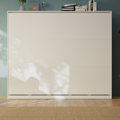 Vitt CLASSIC sängskåp i låg modell för madrass 160x200 cm